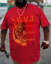 Plus Size Red Savage T-Shirt